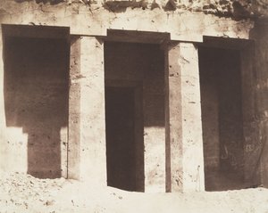ベニ・ハサン、ハイポゲアン建築、アモネイの墓、1851-52。 作： Félix Teynard