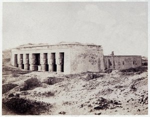 デンデラ、エジプト、1850年頃（写真） 作： Félix Teynard