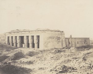 Dendera Tentyris、Temple of Athor - General View、1851-52、印刷 1853-54。 作： Félix Teynard