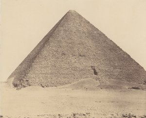 メンフィスのジゼのネクロポリス、ケオプスの大ピラミッドのピラミッド、1851-52年、1853-54年に印刷。