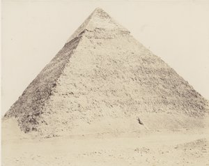 メンフィスのジゼのネクロポリス、シェフレンのピラミッド、1851-52年、1853-54年に印刷。 作： Félix Teynard