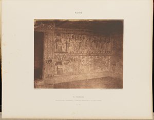 エル・フールジェハイポジア建築 - 右壁の室内画 作： Félix Teynard