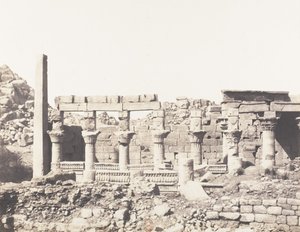 Ile de Fileh Philæ, edifice du Sud et Partie de la Colonnade Occiden..., 1851-52, print 1853-54. 作： Félix Teynard