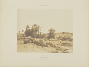カルナック（テーベ）スフィンクス通り - G地点からの全景 作： Félix Teynard