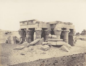 Kôm-Ombou Ombos、廃墟の概観、1851-52、1853-54 印刷。