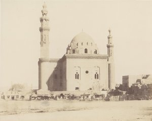 ル・カイレ、スルタン・ハサン・ル・トンボーのモスク、1851-52年、1853-54年に印刷。 作： Félix Teynard