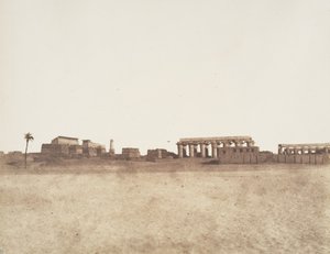 ルクソール テーベ、廃墟の概観、1851～52 年。 作： Félix Teynard
