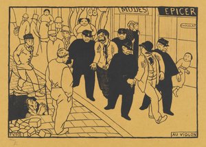 Au Violon Off to the Jug、1893年。 作： Félix Vallotton