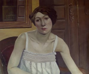 女性の半身像 作： フェリックス・ヴァロットン