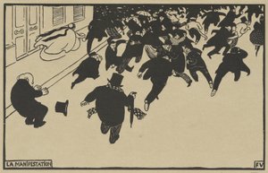 デモンストレーション 作： Félix Vallotton