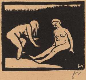 Leaving the Water (La sortie du bain) 作： Félix Vallotton