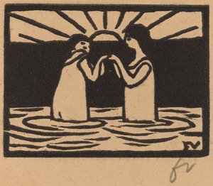 サン・ジュ・オ・ソレイユでの演奏、1893年。 作： Félix Vallotton