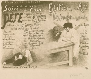 父：8月までに3幕の悲劇 ストリンドベリ、1894 年。 作： Félix Vallotton