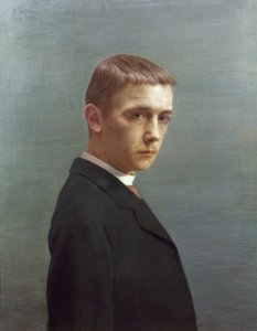 20歳の時のフェリックス・ヴァロットンの自画像 作： フェリックス・ヴァロットン