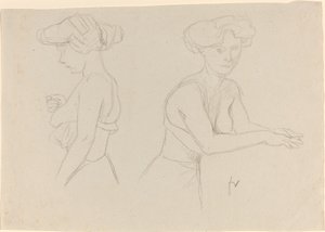 女性の着替えに関する 2 つの研究 作： Félix Vallotton