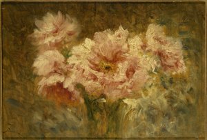 花 19世紀後半 木に油彩 作： Félix Ziem