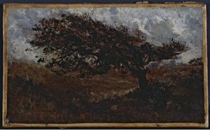 ル・クー・ドゥ・ヴァン 1850年から1860年の間（油彩、紙、キャンバス） 作： Félix Ziem