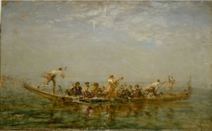 カイック、1880年から1890年の間（木に油彩） 作： Félix Ziem