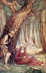 1914年に出版された、ウィリアムカウパーの詩「Boadicea」からの「Boadicea and the Druid」（歴史的ロマンスからの読書から） 作： Florence Anderson