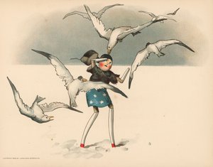 ゴリウォッグスポーラーアドベンチャーのイラスト 作： Florence K. Upton