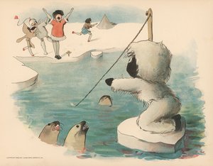 ゴリウォッグスポーラーアドベンチャーのイラスト 作： Florence K. Upton
