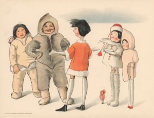 ゴリウォッグスポーラーアドベンチャーのイラスト 作： Florence K. Upton