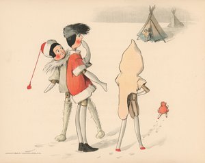 ゴリウォッグスポーラーアドベンチャーのイラスト 作： Florence K. Upton
