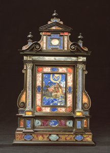 キリスト降誕のポータブル祭壇画、フィレンツェ（pietra dura） 作： Florentine School