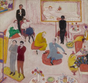 スタジオパーティー（夜） 作： Florine Stettheimer