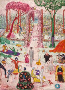1917年の国の日曜日の午後 作： Florine Stettheimer