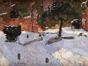 ウォーモンドの墓地、1907 作： Floris Verster