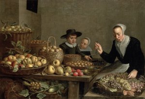 フルーツストール 作： Floris Gerritsz van Schooten