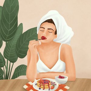 ほっこりする朝食のひととき