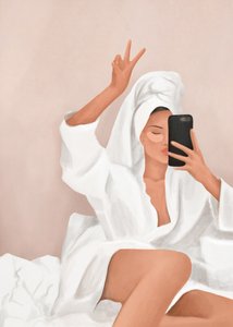 至福のひととき、自撮り