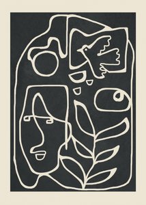 穏やかな線画 作： Flow Line