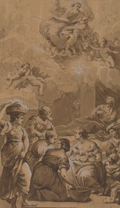 聖母の誕生 作： Follower of Francesco Fontebasso