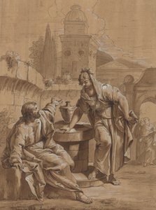 キリストとサマリアの女 作： Follower of Francesco Fontebasso