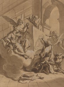 聖母を描く聖ルカ 作： Follower of Francesco Fontebasso