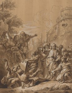 ラザロの復活 作： Follower of Francesco Fontebasso