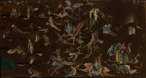 最後の審判（断片）、1530-1540年頃 作： ヒエロニムス・ボッシュの信者