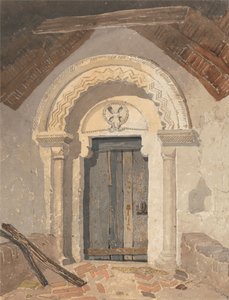 ノーマン ドアウェイ、トッテンヒル教会、ノーフォーク 作： Follower of John Sell Cotman