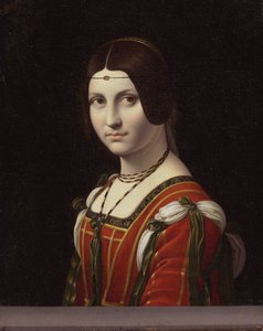 ラ・ベル・フェロニエール」と呼ばれる女性の肖像 作： レオナルドダヴィンチの信者