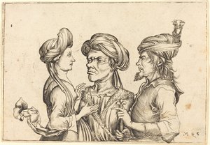 東洋の三人 作： Follower of Martin Schongauer