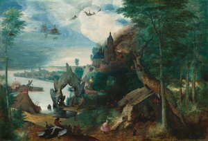 聖アントニウスの誘惑 作： Follower of Pieter Bruegel the Elder