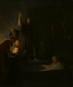 ラザロの復活 作： Follower of Rembrandt van Rijn