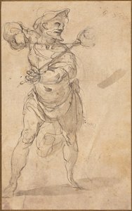 トングを持つ拷問者 作： Follower of Taddeo Zuccaro