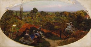 イギリスの秋の午後 作： Ford Madox Brown