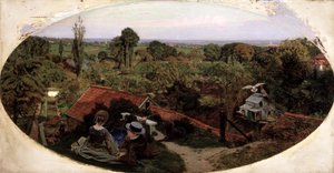 イギリスの秋の午後 作： Ford Madox Brown