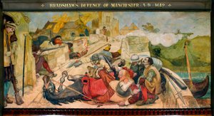 ブラッドショーのマンチェスター防衛 AD 1642 作： Ford Madox Brown