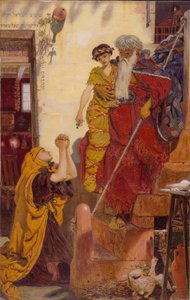 エリヤと未亡人の息子、1864年。 作： Ford Madox Brown